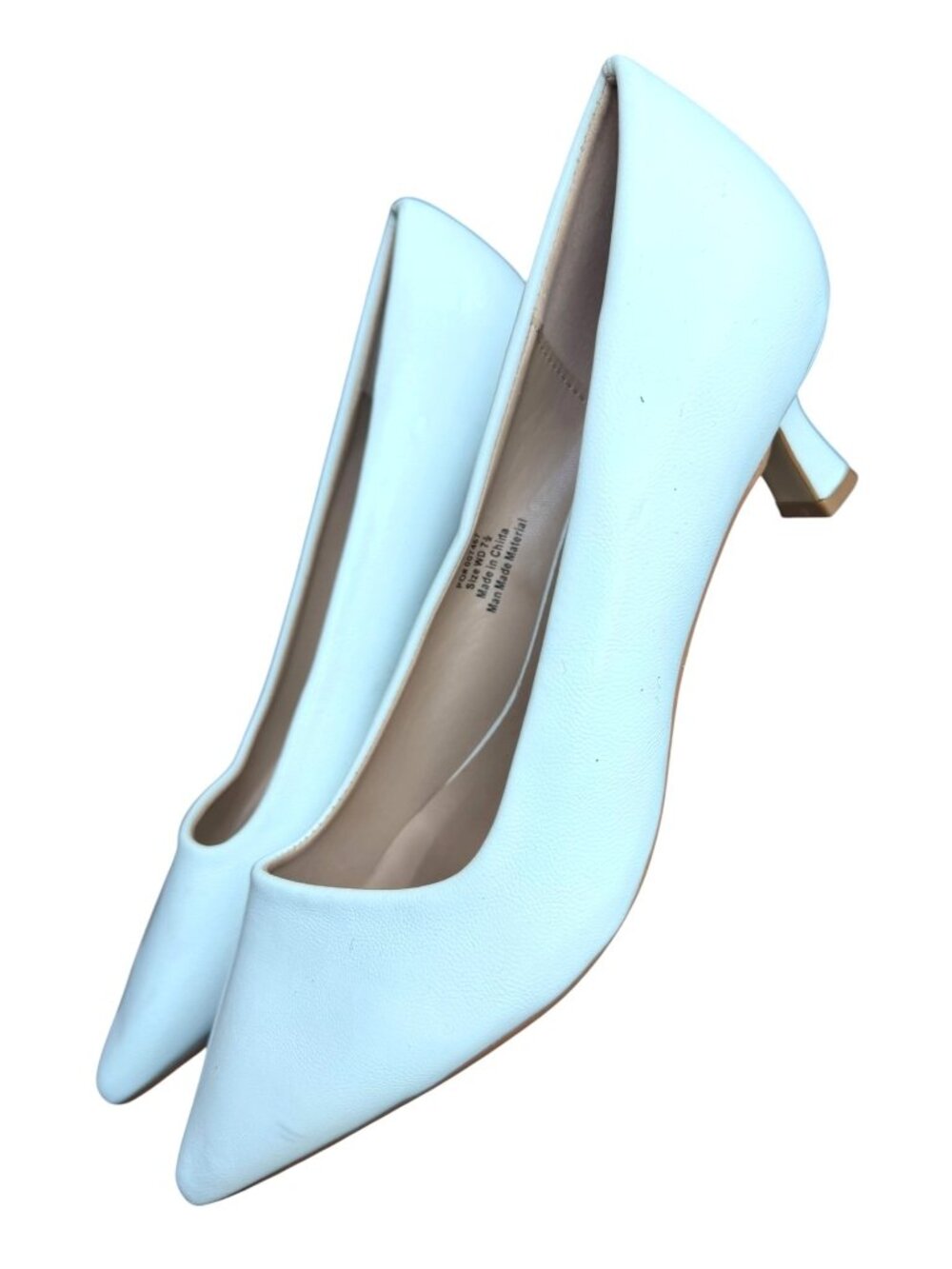 Journee Collection Pammie Vegan Leather Kitten Heels Women's Size 7.5 WD